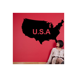 stickers Carte USA