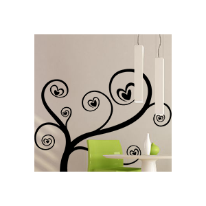 stickers Arbres avec des coeurs